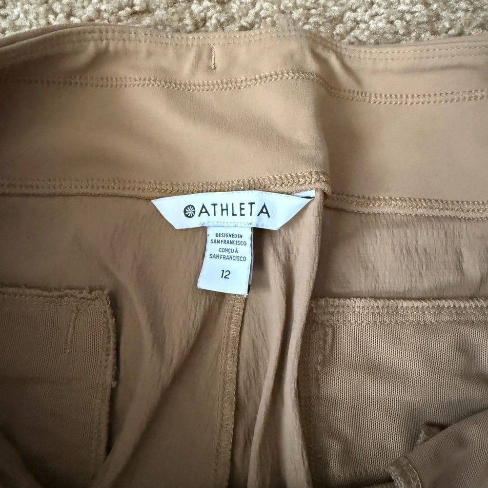 Athleta Women's Tan Track Pants ๐ - Picture 3 of 6